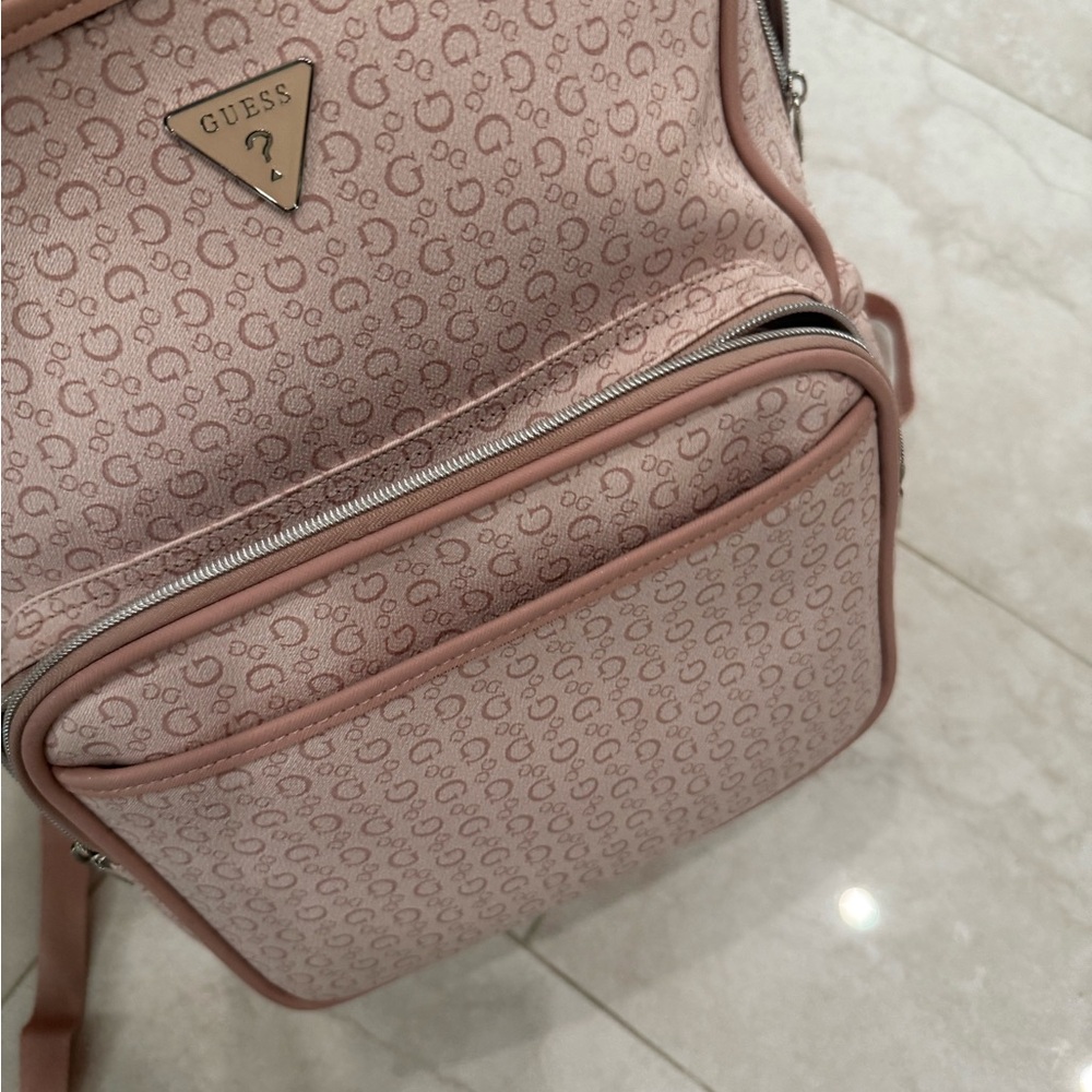 GUESS Pink Monogram Backpack